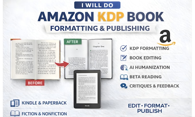format amazon kdp, book formatting kindle ebook formatting paperback formatting