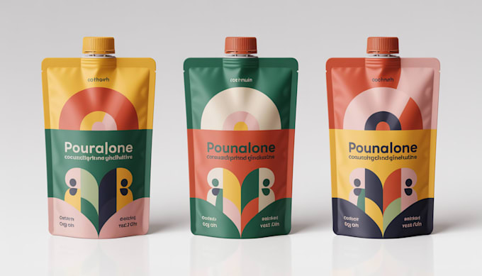design creative box, pouch and label packaging design