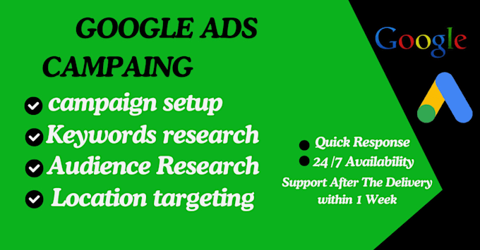 setup and manage google ads adword ppc campaign