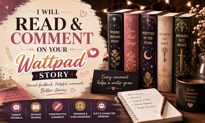 read and comment on your wattpad story