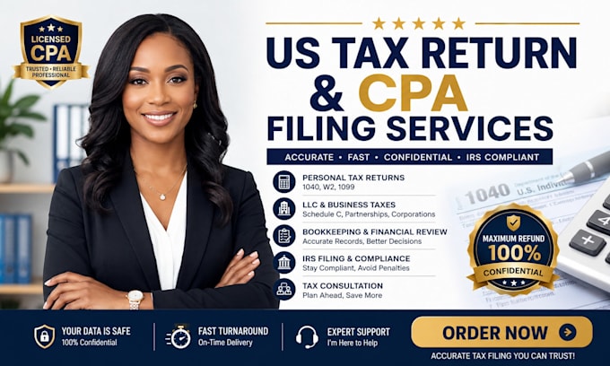 prepare your US tax return as a licensed CPA