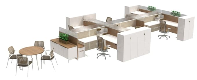 create steelcase teknion corporate office layout bom