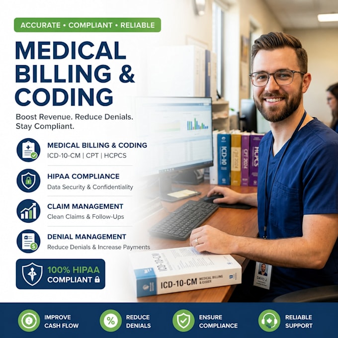 do medical billing, payment posting, denial handling