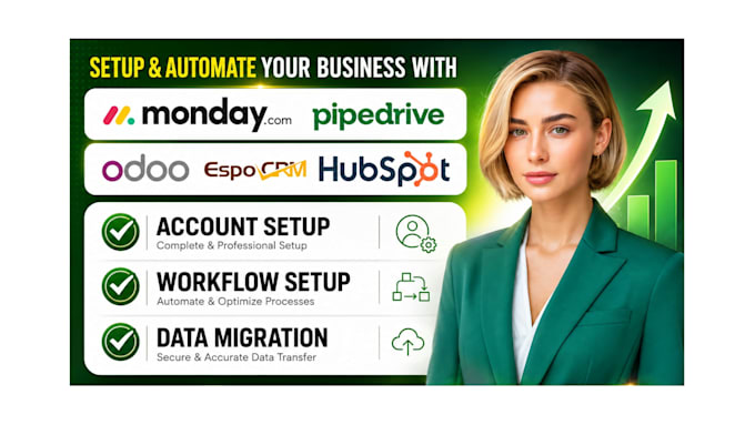 setup monday pipedrive hubspot espocrm odoo