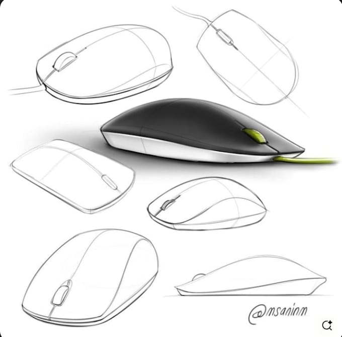 do high quality product design for any computer hardware, rechargeable  mouse