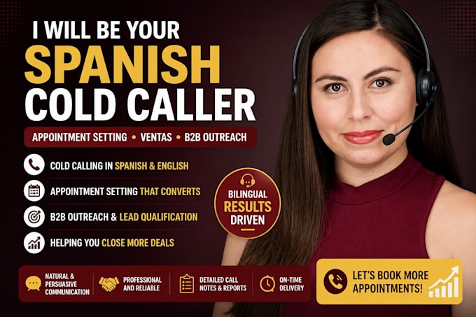 be your spanish cold caller for appointment setting ventas and b2b outreach