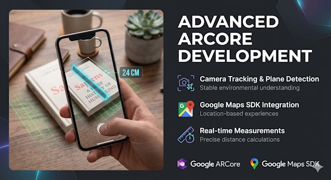 build an arcore or ai integrated android app with kotlin