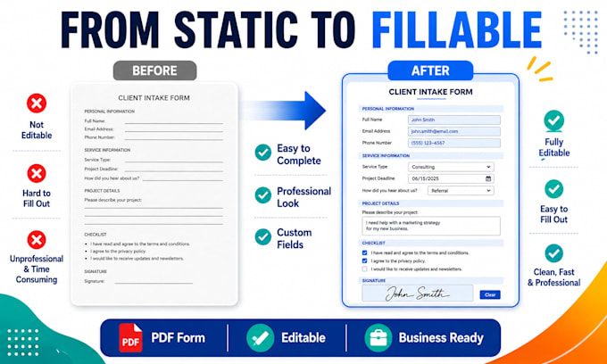 create a fillable, interactive and customized PDF form