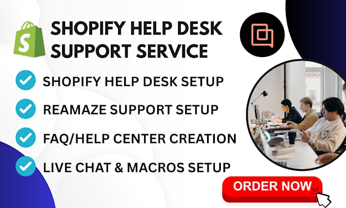 provide shopify help desk support and customer service setup live chat zendesk