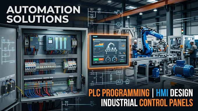 do industrial control panel plc wiring and hmi programming