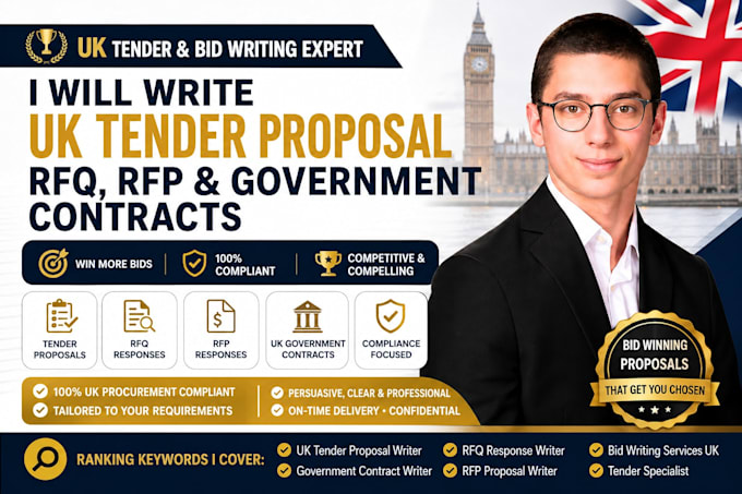 write UK tender proposal rfq rfp government contract