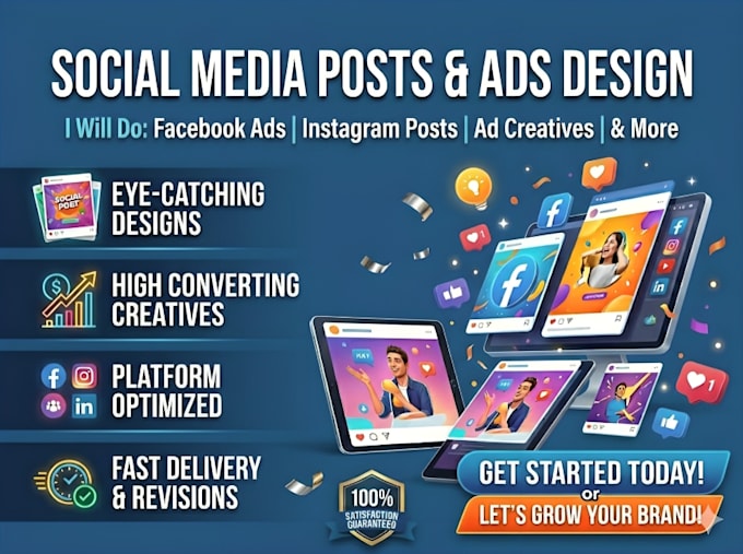 do social media post, ad image, instagram post, ads design, facebook ad creative