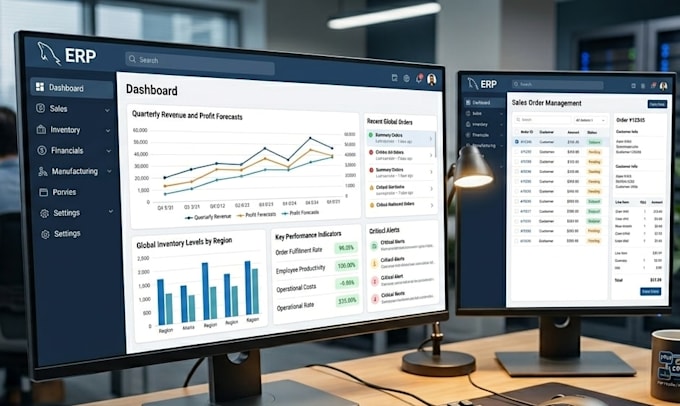 develop a fully custom pos or erp system using PHP and mysql