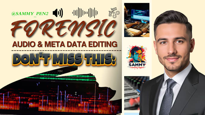 do forensic audio cleanup, metadata, and forensic audio editing, with pro tools