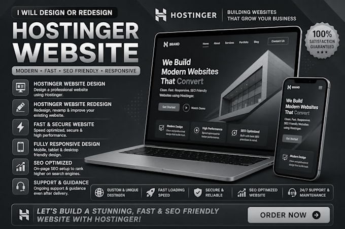 do hostinger website design, hostinger redesign and hostinger horizon web app