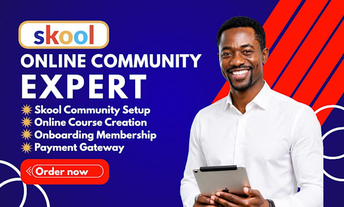 setup skool online community setup skool online course skool community manager