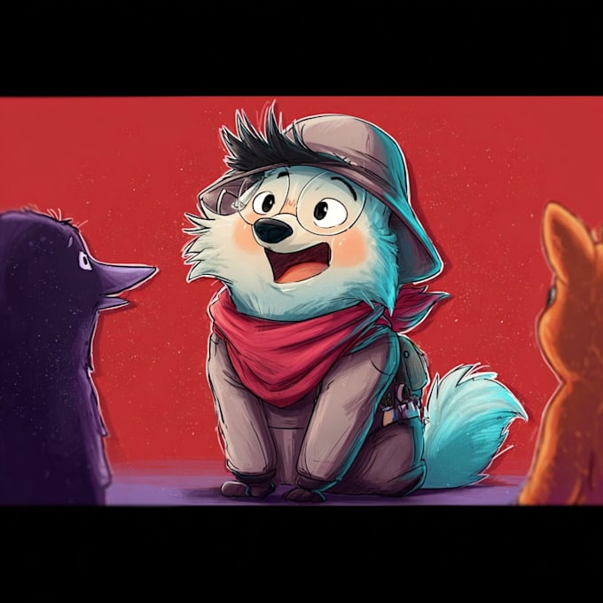 draw cute cartoon character