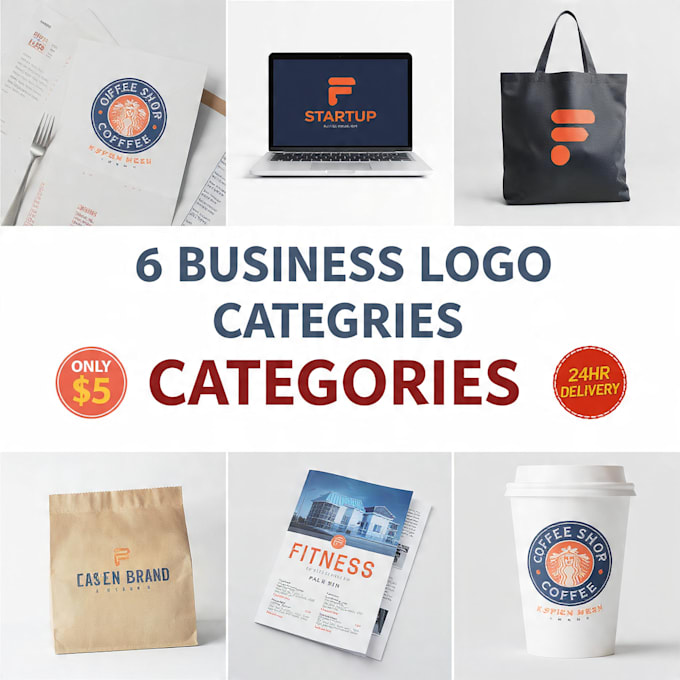 create a modern and clean custom logo for your startup
