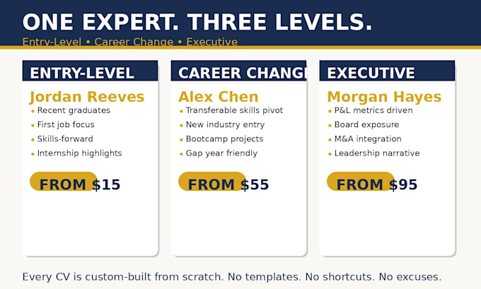 write a compelling ats optimized CV and resume