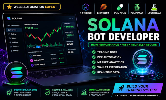 build solana volume bot on raydium meteora pump fun pumpswap launchlab