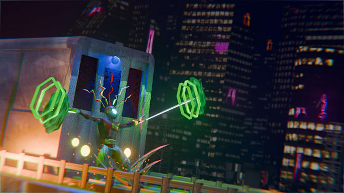 create stylized 3d artwork and poster renders