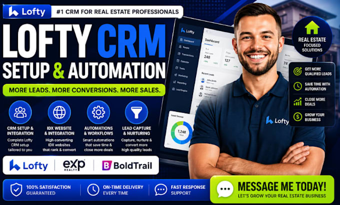 set up lofty crm lofty website design lofty website redesign lofty smart plan
