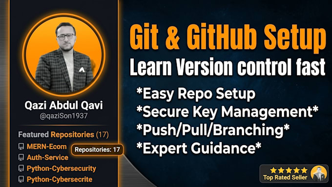setup github repository for mern stack or python projects