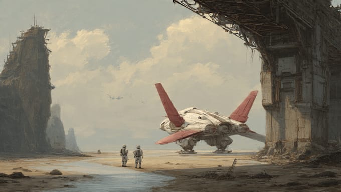draw sci fi illustration and sci fi art