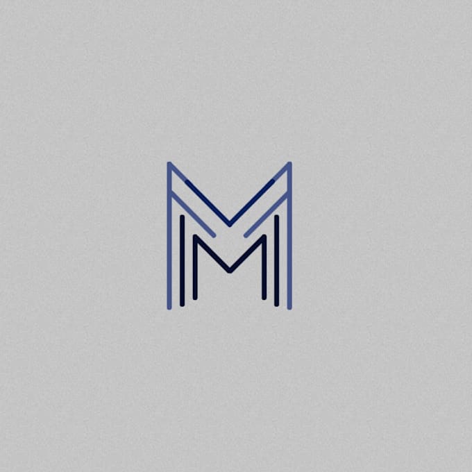 create minimalis monogram logo design for your brand