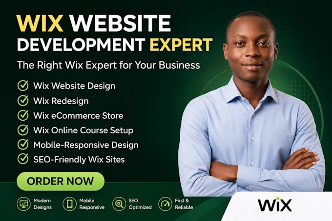 design wix website or redesign wix ecommerce wix studio wix online store