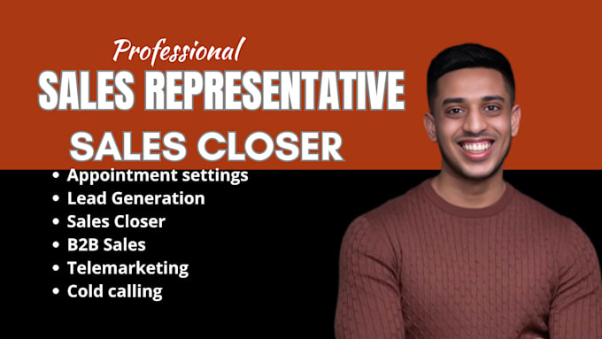 be sales representative for cold calling and lead generation