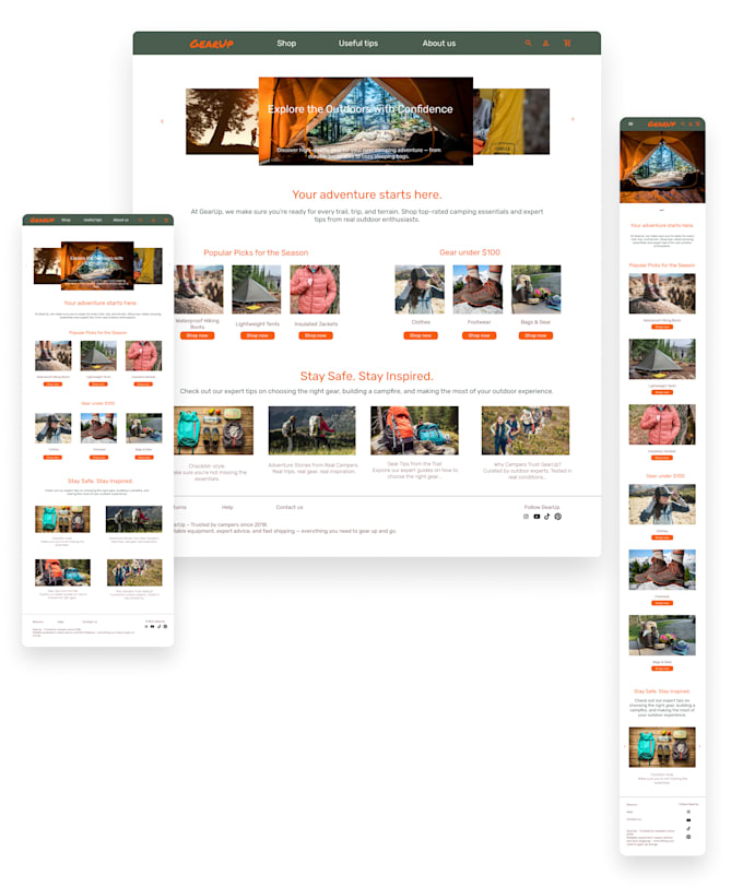 design a responsive website UI in figma