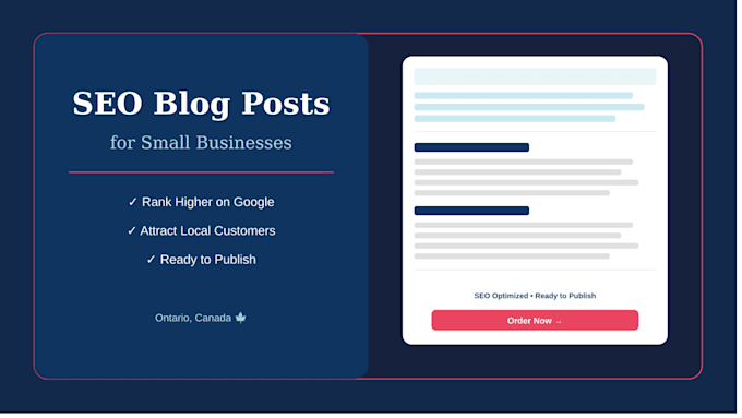 write SEO blog posts for your small business website