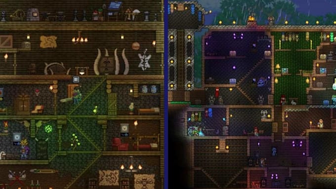 mod minecraft, terraria, and starbound with custom biomes, weapons, items