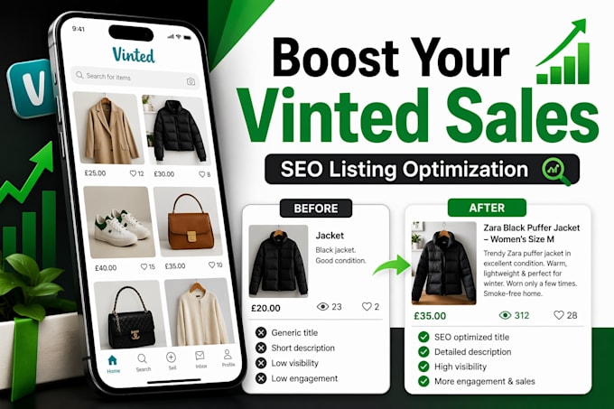 ghl vinted expert, product listing, SEO description