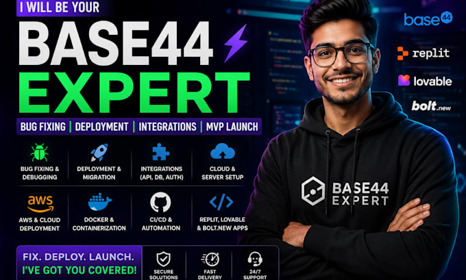 base44 expert bug fixing lovable replit web app base44 deployment debug websites