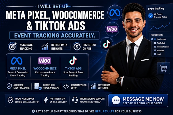 setup meta pixel, woocommerce, and tiktok ads event tracking accurately