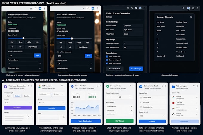 create scripts, browser tools, and automation for your tasks