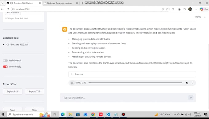 build a rag chatbot to chat with your PDF documents