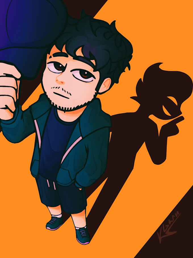 draw a cartoon illustrations for fanarts and oc