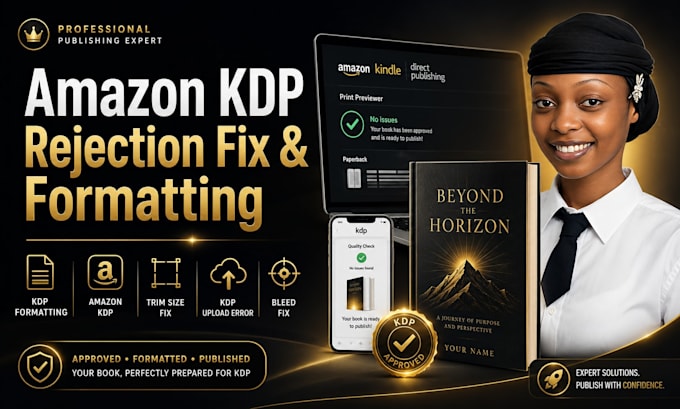 amazon KDP formatting errors and publishing issues fast