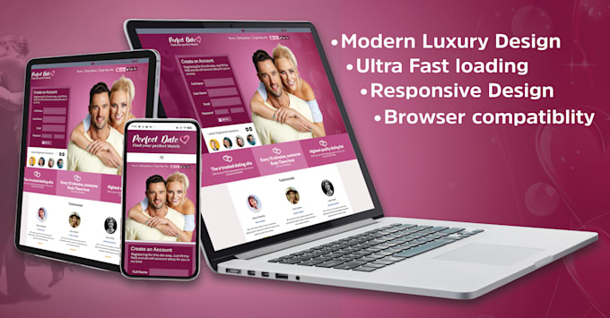 build a premium nextjs dating website and matchmaking app