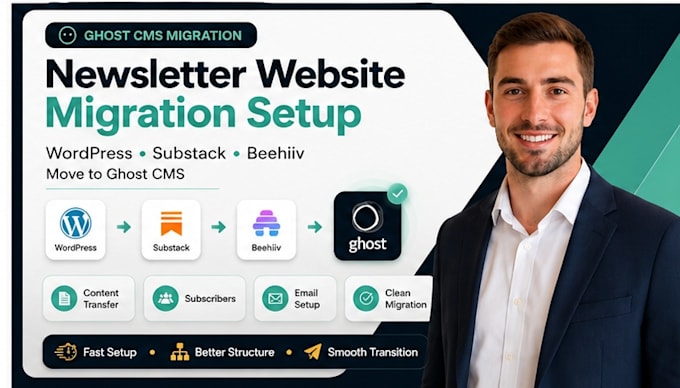 migrate wordpress substack beehiiv newsleter to ghost cms