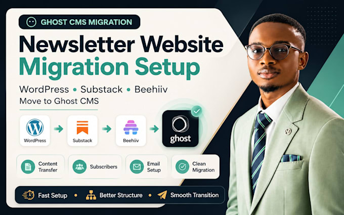 migrate wordpress substack beehiiv newsleter to ghost cms