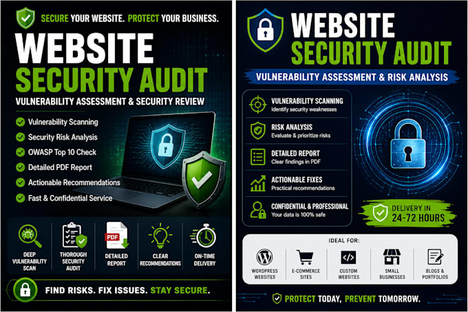 perform web security audit and vulnerability assessment