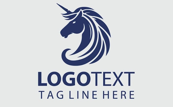 create high quality unicorn logo with free source file