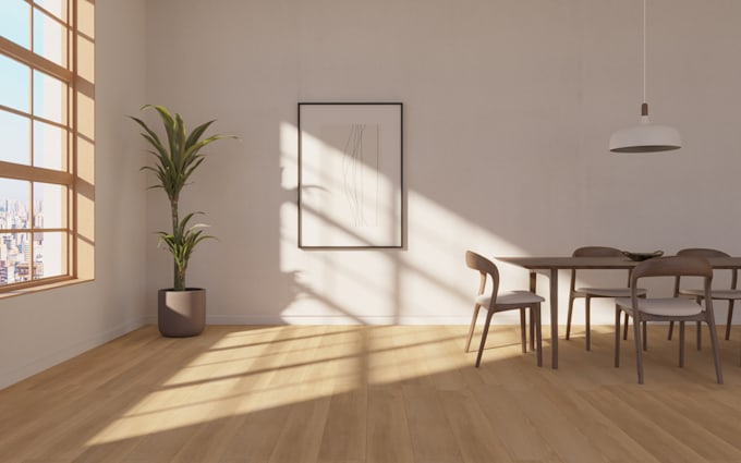create quick interior visualization renders for presentations
