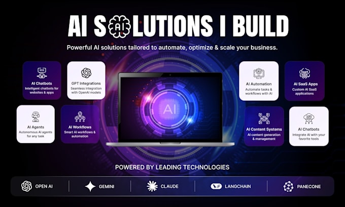 do ai integration, development for website or softwares applications
