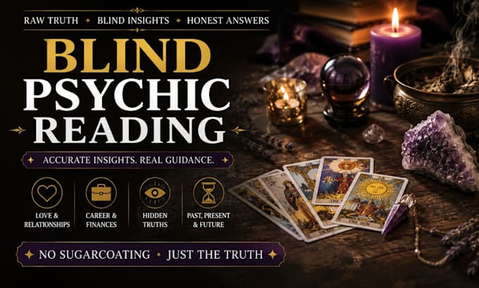 blind psychic reading, no questions asked, deep intuitive insights, spirit guide