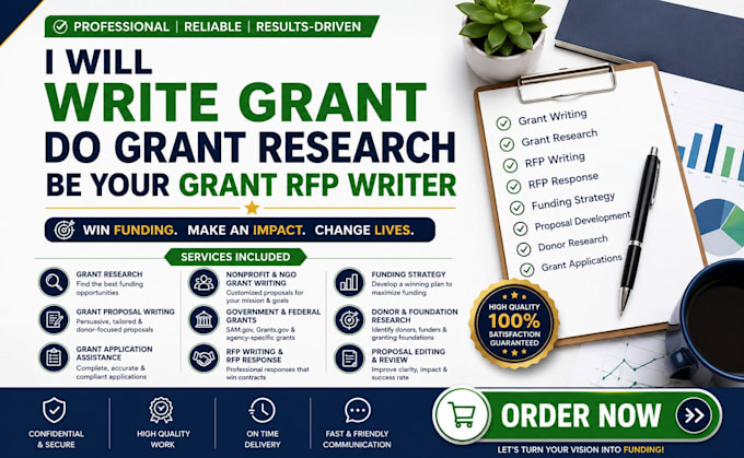 write grant proposals, do grant research and be your grant rfp writer